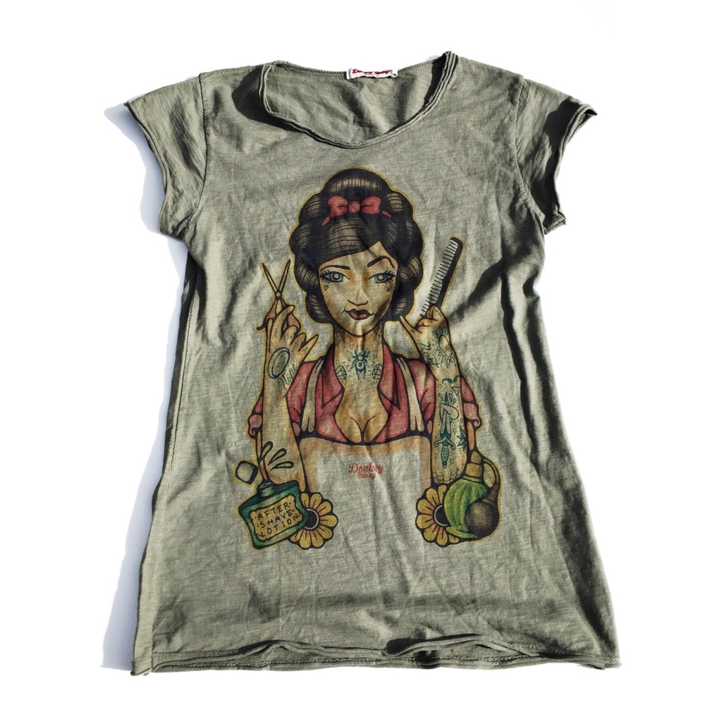 DONKEY swing cotton t-shirt. Size small